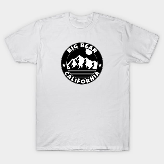 Skiing Big Bear California Hike Ski Snowboard Mountain Bike CA T-Shirt by heybert00